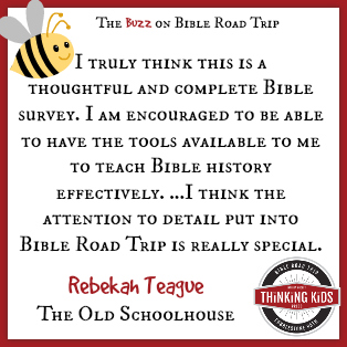 I think the attention to detail put into Bible Road Trip is really special. ~ Rebekah Teague at The Old Schoolhouse ~ Have YOU seen Bible Road Trip, an AWESOME children's Bible curriculum?